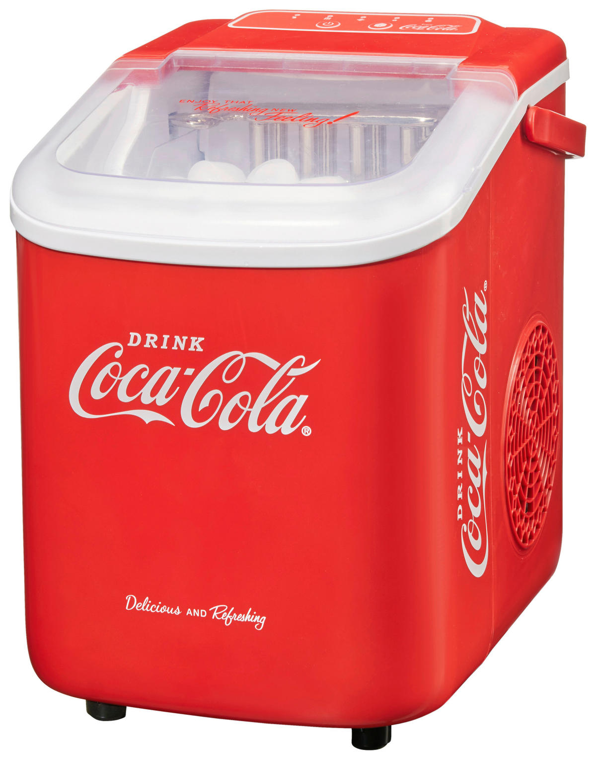 EISWÜRFELMASCHINE COCA-COLA  - Rot/Weiß, Basics, Kunststoff (22.2/29.4/29cm)