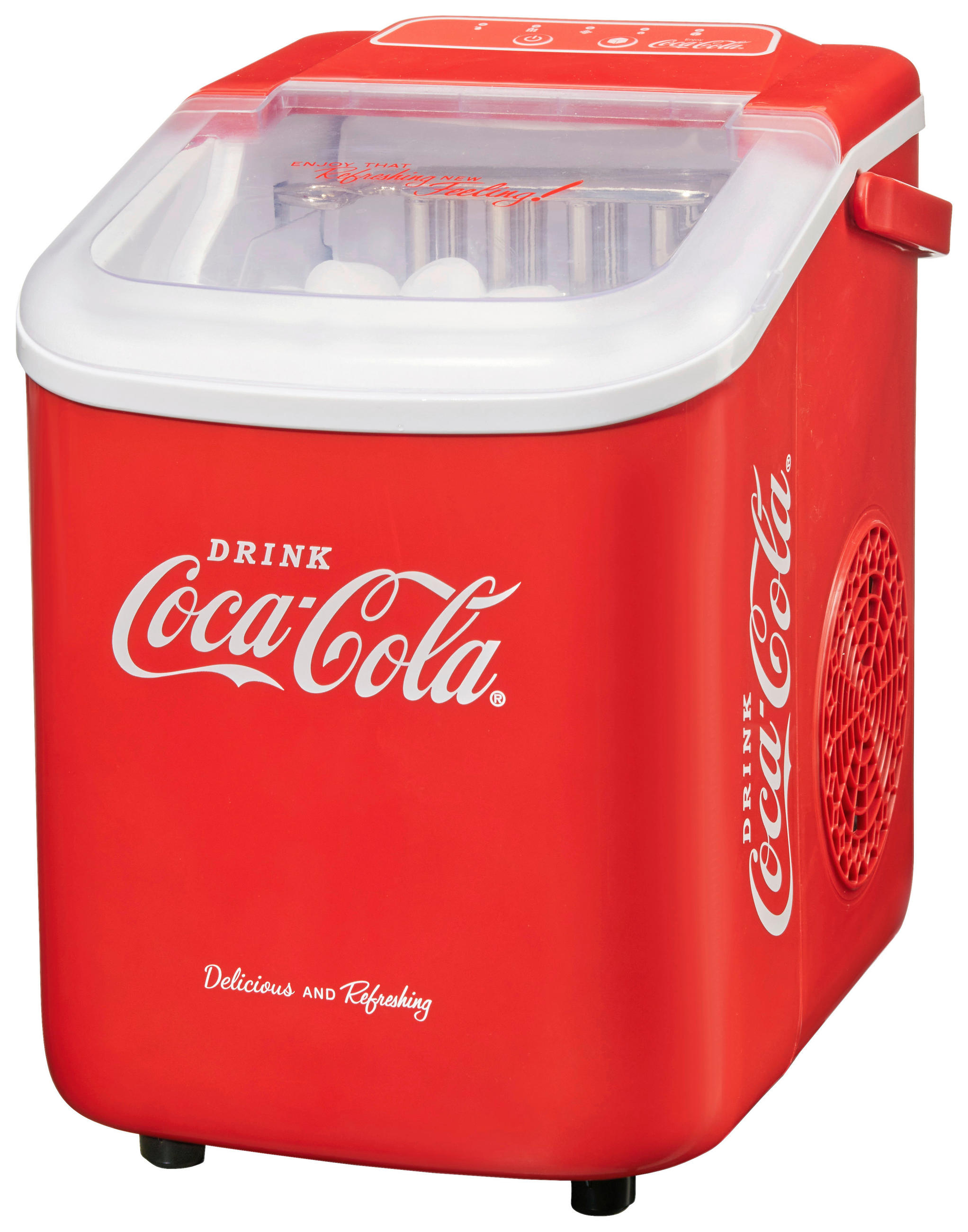 Thumbnail - Eiswürfelmaschine Coca-Cola, Rot, Weiß, Kunststoff, 22.2x29.4x29 cm, Küchengeräte, Sonstige Küchengeräte