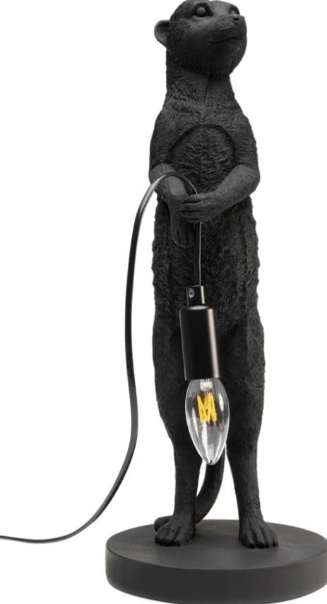 TISCHLEUCHTE 19/50/19 cm   - Schwarz, LIFESTYLE, Kunststoff (19/50/19cm) - Kare-Design