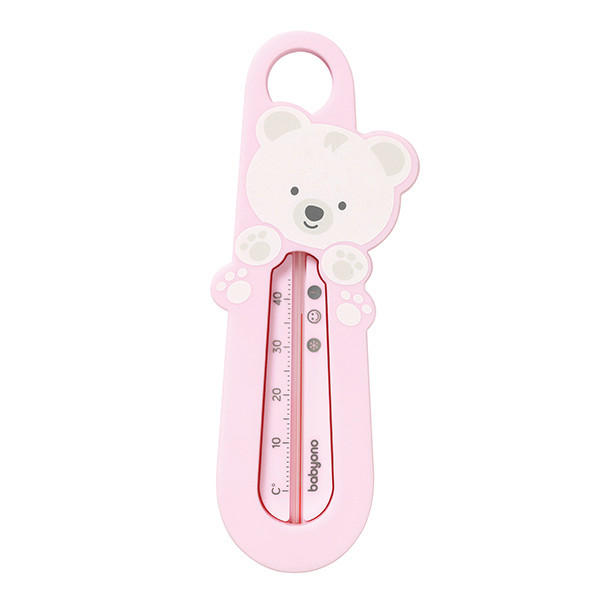 TERMOMETER ZA KAD - roza, Basics, umetna masa (0,05kg) - babyono