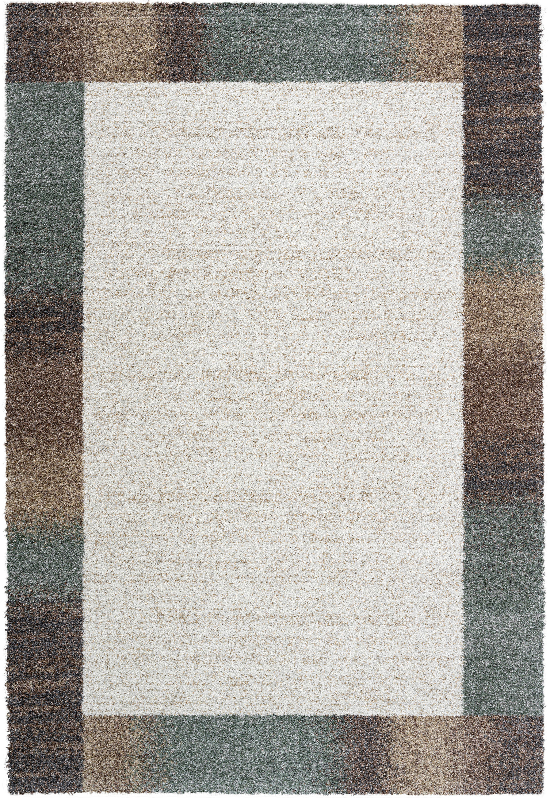 WEBTEPPICH  Wohnzimmer 240/340 cm Mehari Braun, Creme, Dunkelgrün  - Dunkelgrün/Creme, Basics, Kunststoff/Textil (240/340cm) - Novel