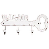 HAKENLEISTE  in Weiß  - Weiß, MODERN, Holzwerkstoff (50/22/7cm)