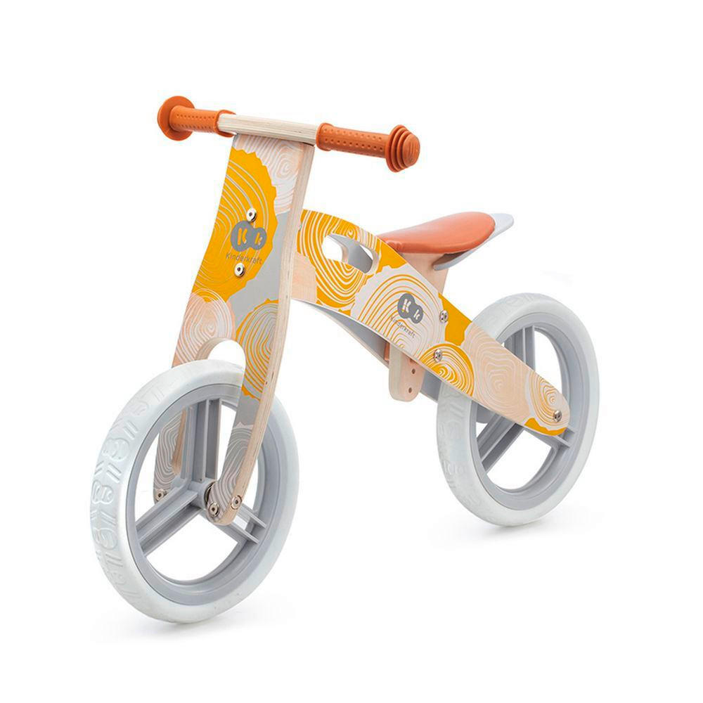 BICIKL GURALICA  RUNNER  - narančasta/siva, Basics, drvo/metal (38/54/83cm) - kinderkraft