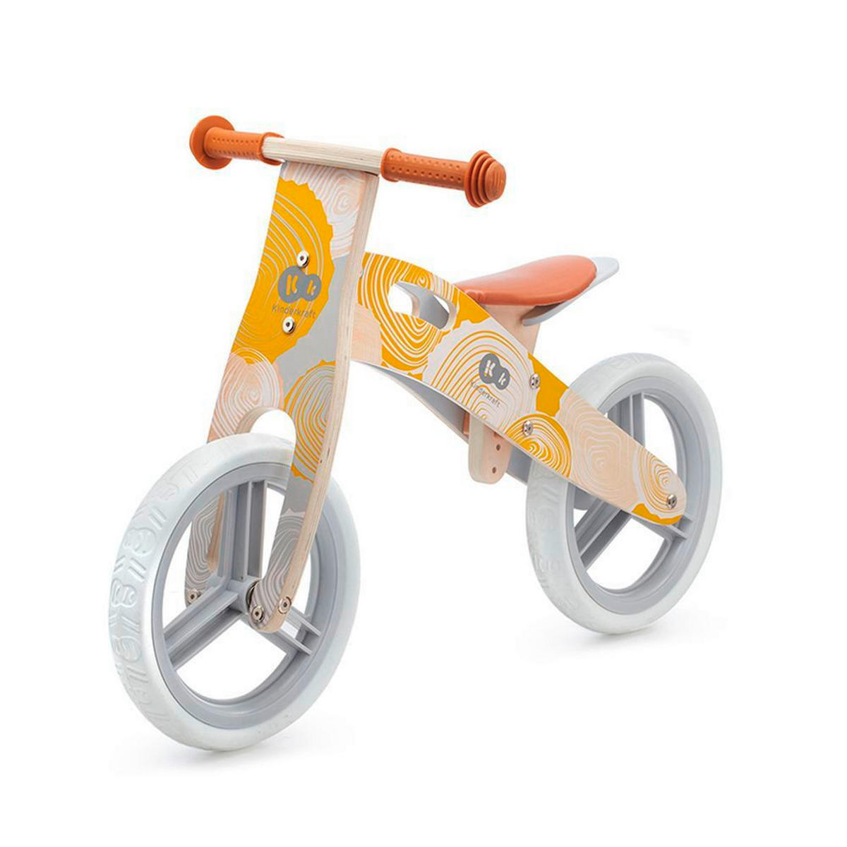 BICIKL GURALICA  RUNNER  - narančasta/siva, Basics, drvo/metal (38/54/83cm) - kinderkraft