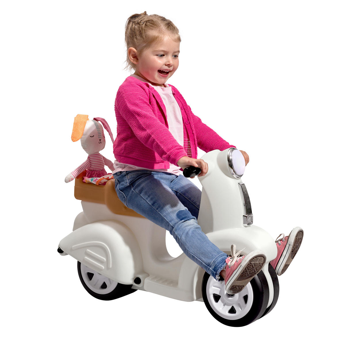 LAUFRAD RIDE ALONG 420700 - Weiss/Braun, Konventionell, Kunststoff (50,8cm)