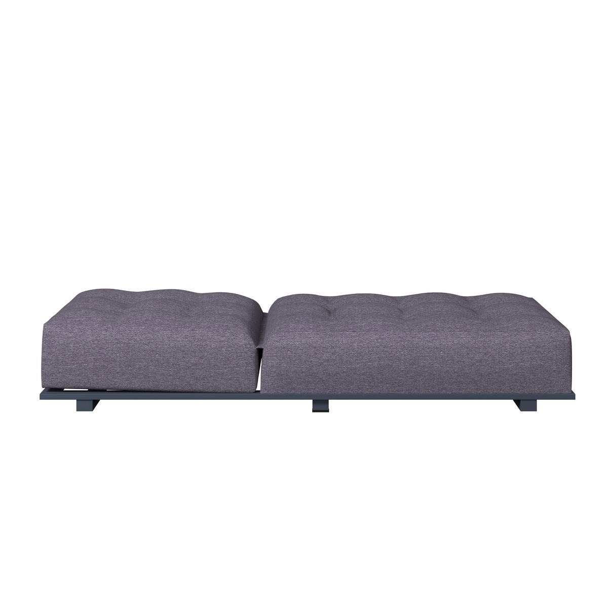 ZÁHRADNÉ LEŽADLO kov, textil - biela/tmavosivá, Modern, kov/textil (200/31/75cm) - Ambia Garden