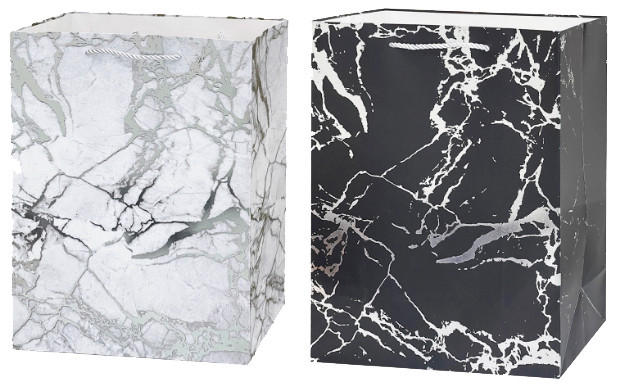 Geschenktasche Marmor L