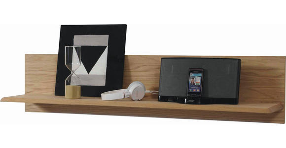 WANDBOARD in 110/25/25 cm Eichefarben  - Eichefarben, KONVENTIONELL, Holz (110/25/25cm) - Novel