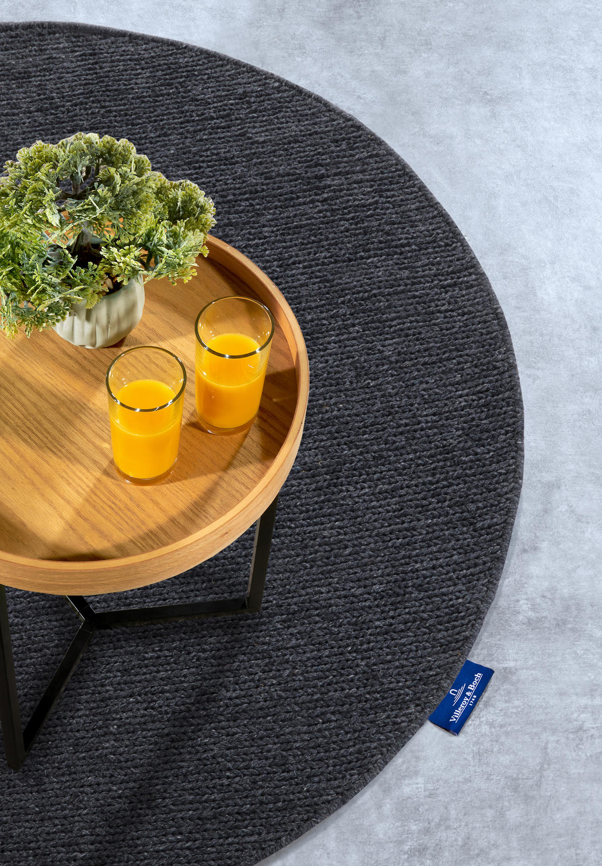 HANDWEBTEPPICH 160 cm Kollektion 1748 Anthrazit  - Anthrazit, Basics, Textil (160cm) - Villeroy & Boch