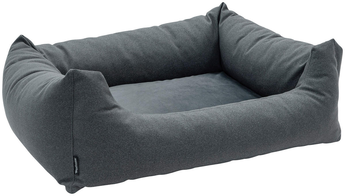 HUNDEBETT - Grau, Basics, Textil (100/25/80cm)