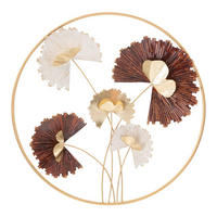 WANDDEKO  61/61/5.7 cm   - Goldfarben/Braun, Basics, Metall (61/61/5.7cm)
