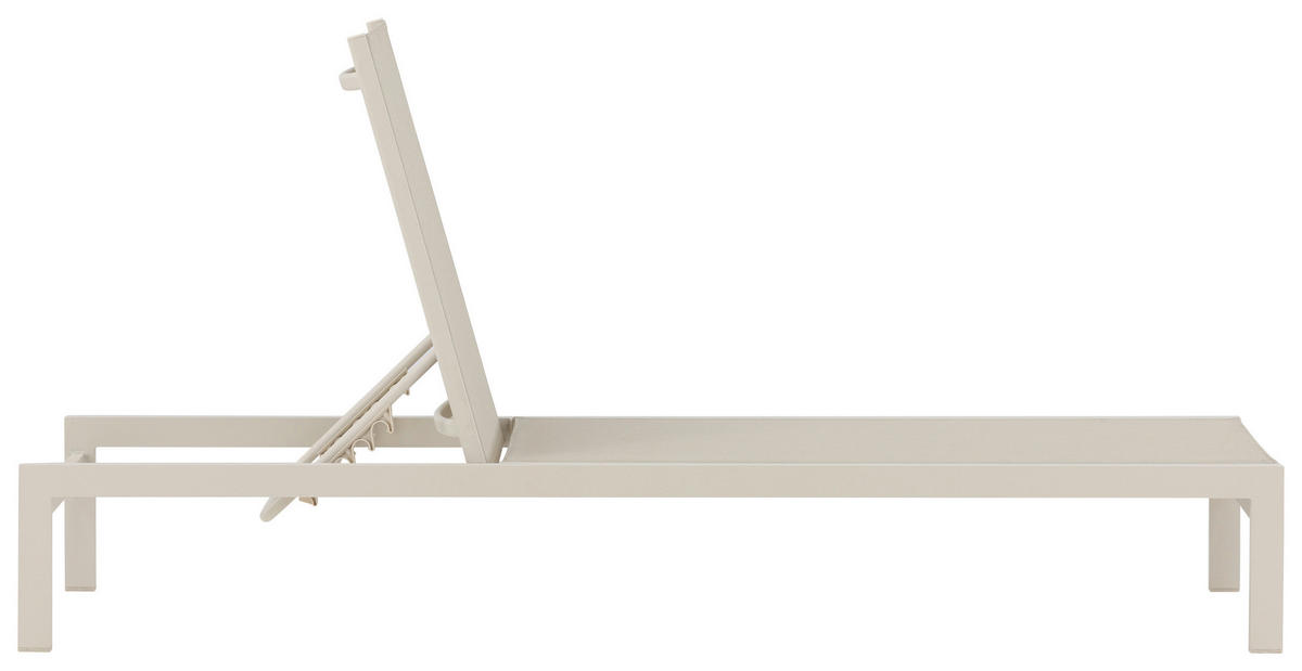 SONNENLIEGE 60/30/195 cm  - Beige, KONVENTIONELL, Metall (60/30/195cm) - Gardenson