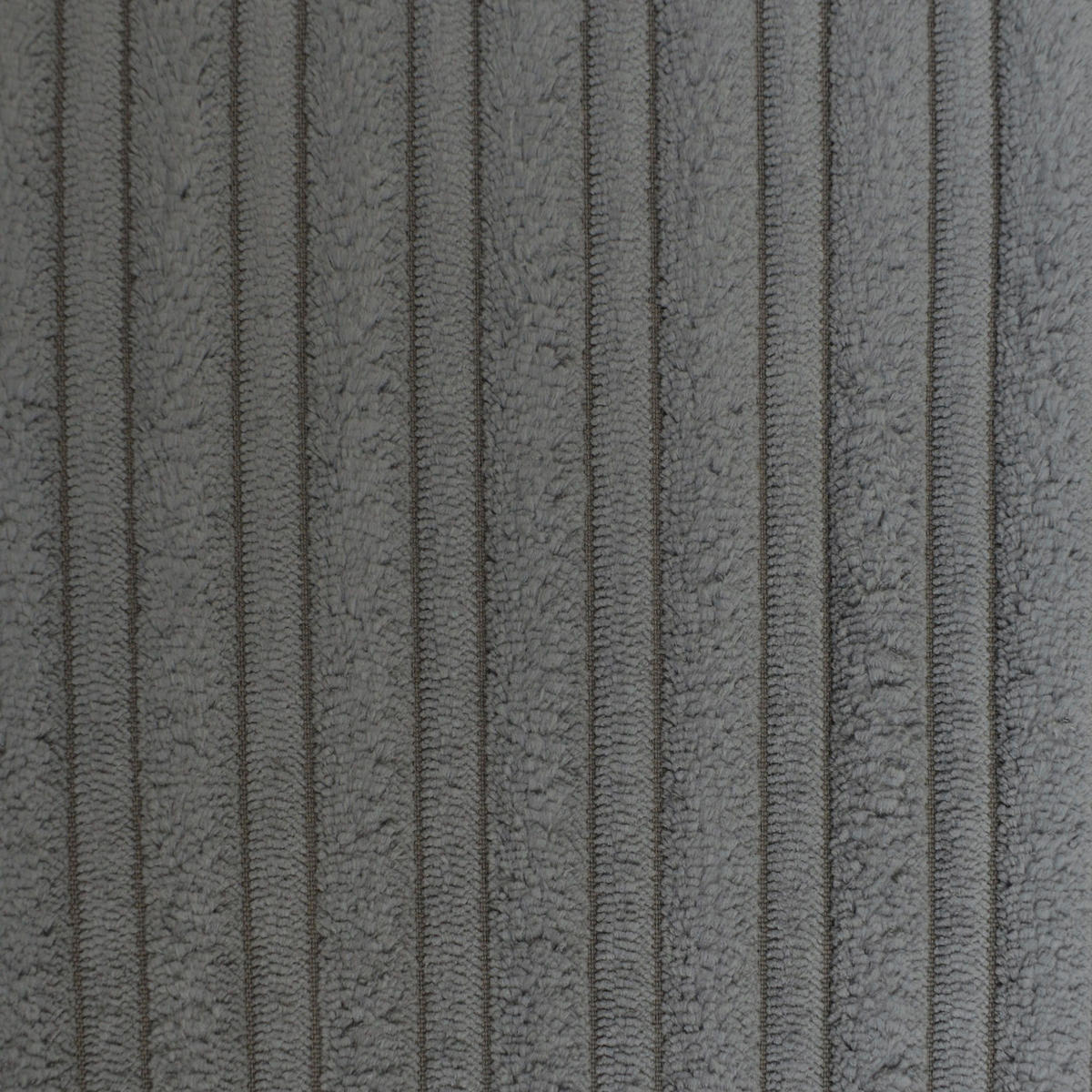ECKSOFA Grau Cord  - Schwarz/Grau, KONVENTIONELL, Textil/Metall (173/276cm) - Carryhome