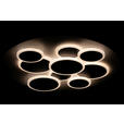 LED-DECKENLEUCHTE 46,8/6 cm - Schwarz/Weiß, Trend, Kunststoff/Metall (46,8/6cm) - Novel