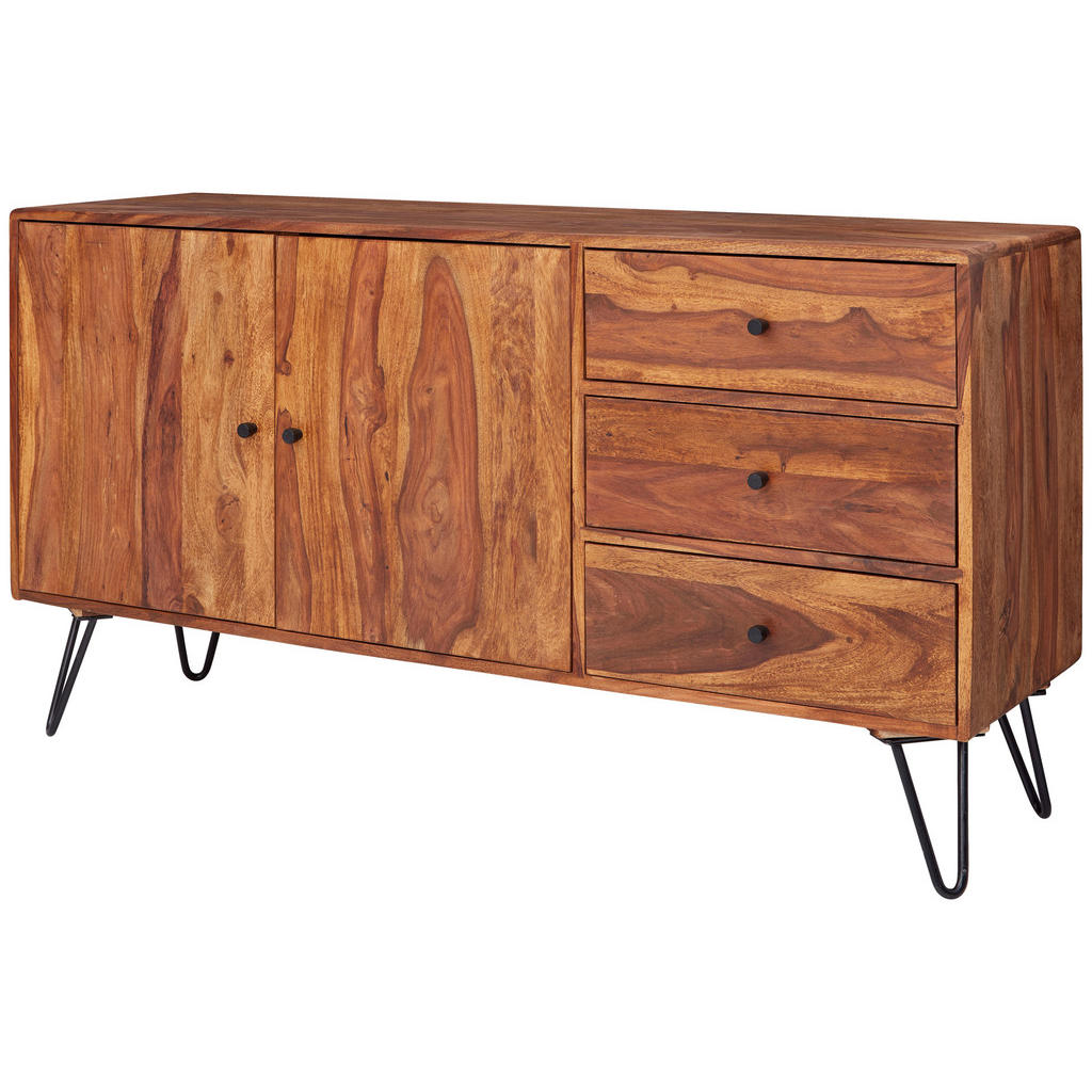 Sideboard Sheesham Sheeshamfarben B: 145 cm