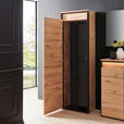 GARDEROBE 4-teilig  in 248/200/38 cm  - Schwarz/Eiche Artisan, KONVENTIONELL, Glas/Holzwerkstoff (248/200/38cm) - Voleo