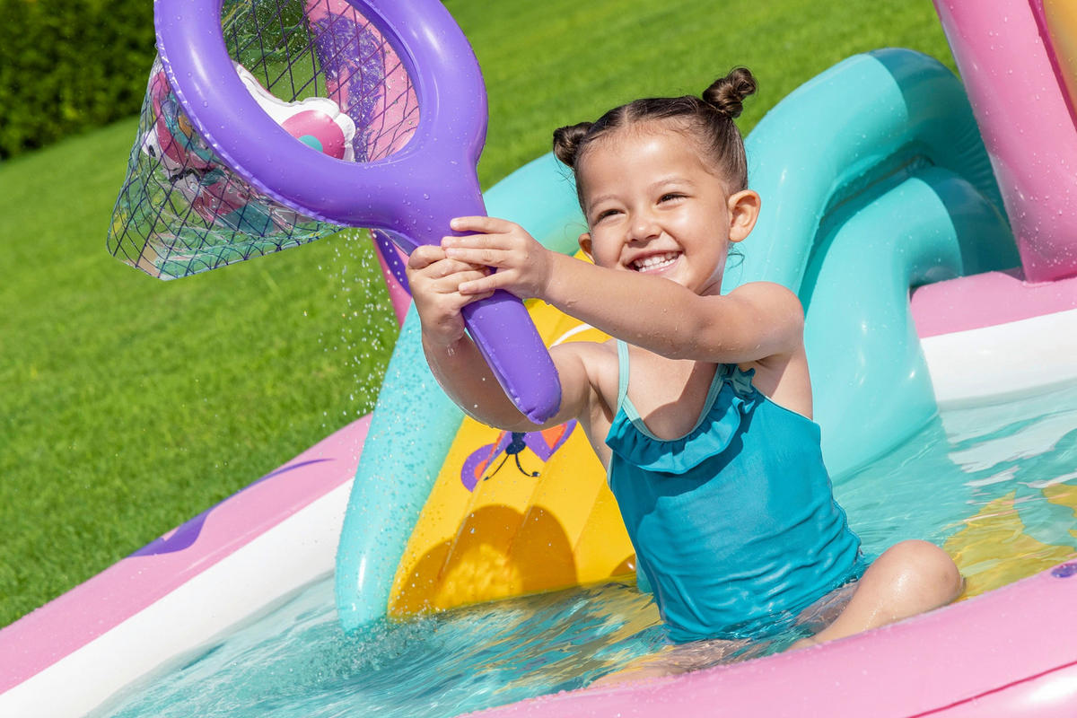 PLANSCHBECKEN 180/180/117 cm  - Multicolor, Basics, Kunststoff (180/180/117cm) - Bestway