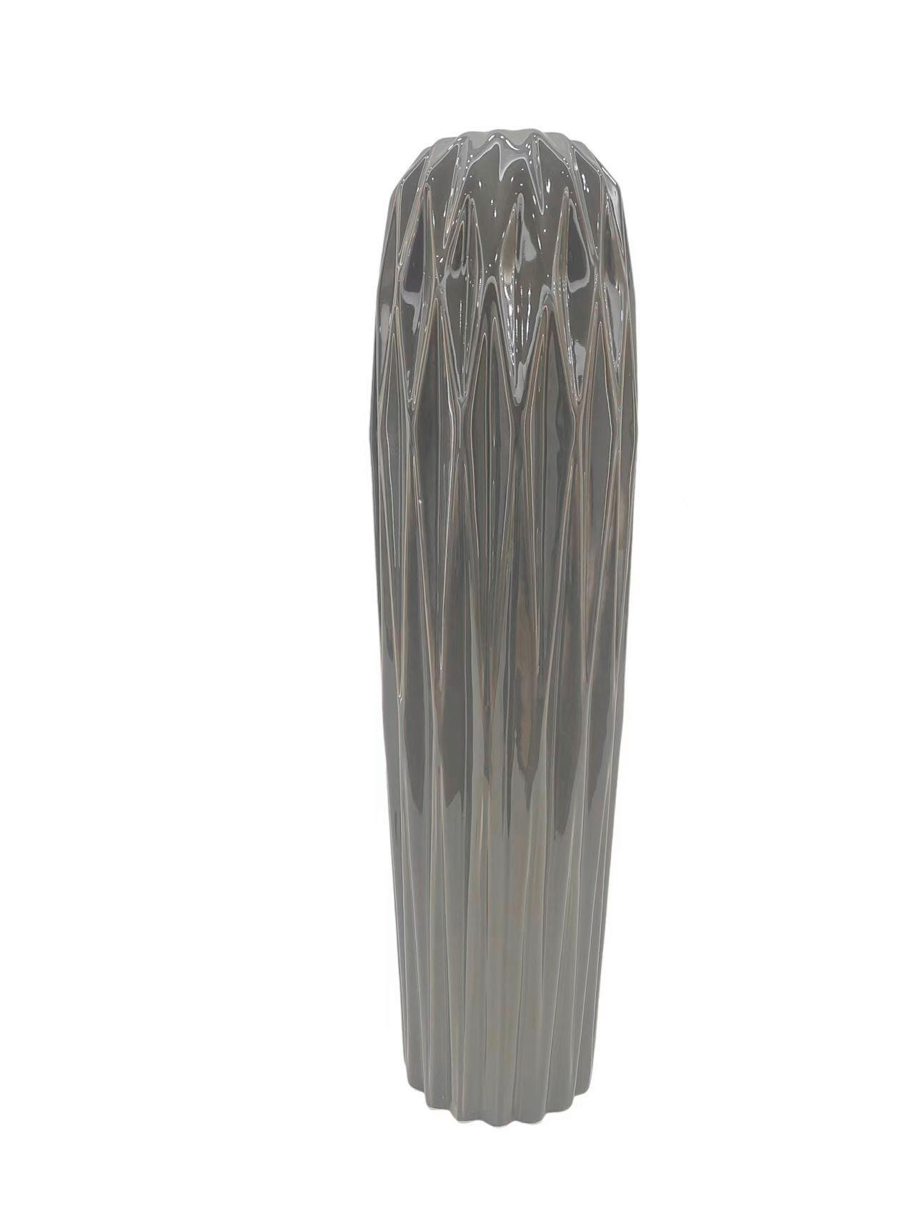 VÁZA  - fekete, Basics, kerámia (16.5/58cm)