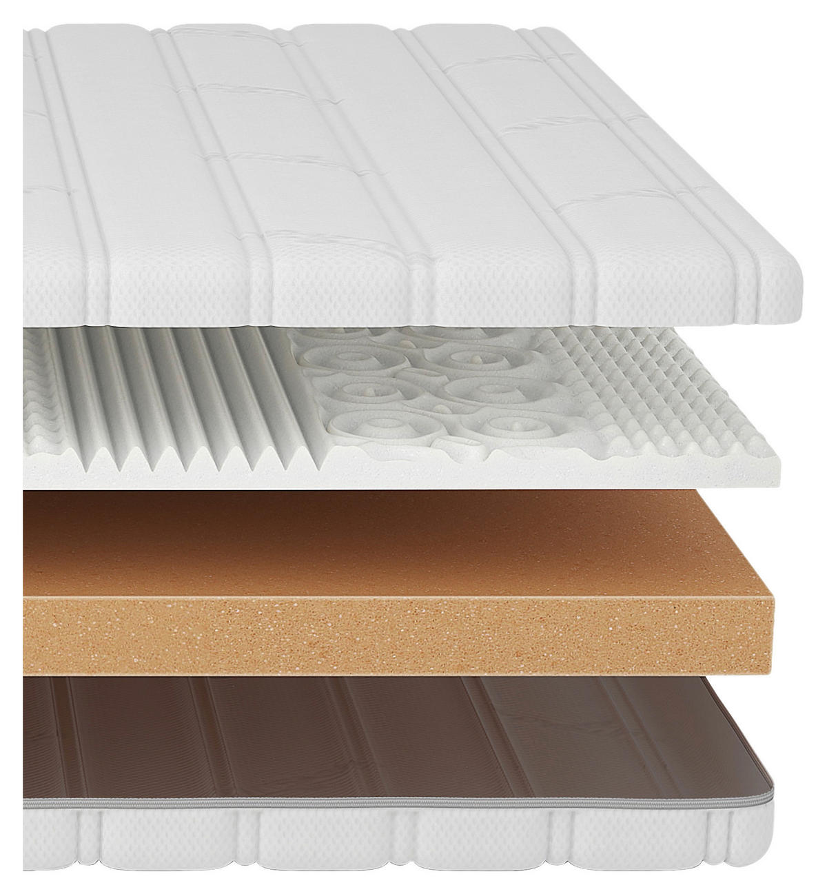 KINDERMATRATZE Active H2 120/220 cm  - Weiß, Basics, Textil (120/220cm) - Livetastic