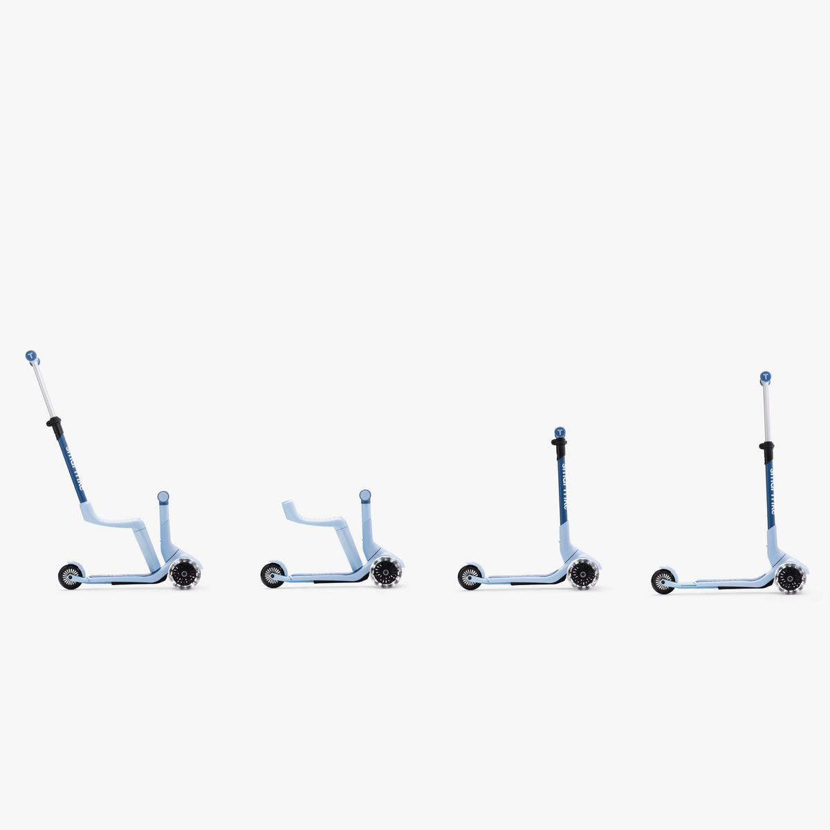 KINDERSCOOTER Xtrend Mini-ride  - Pastellblau, Basics, Metall (24/90,5/66cm)