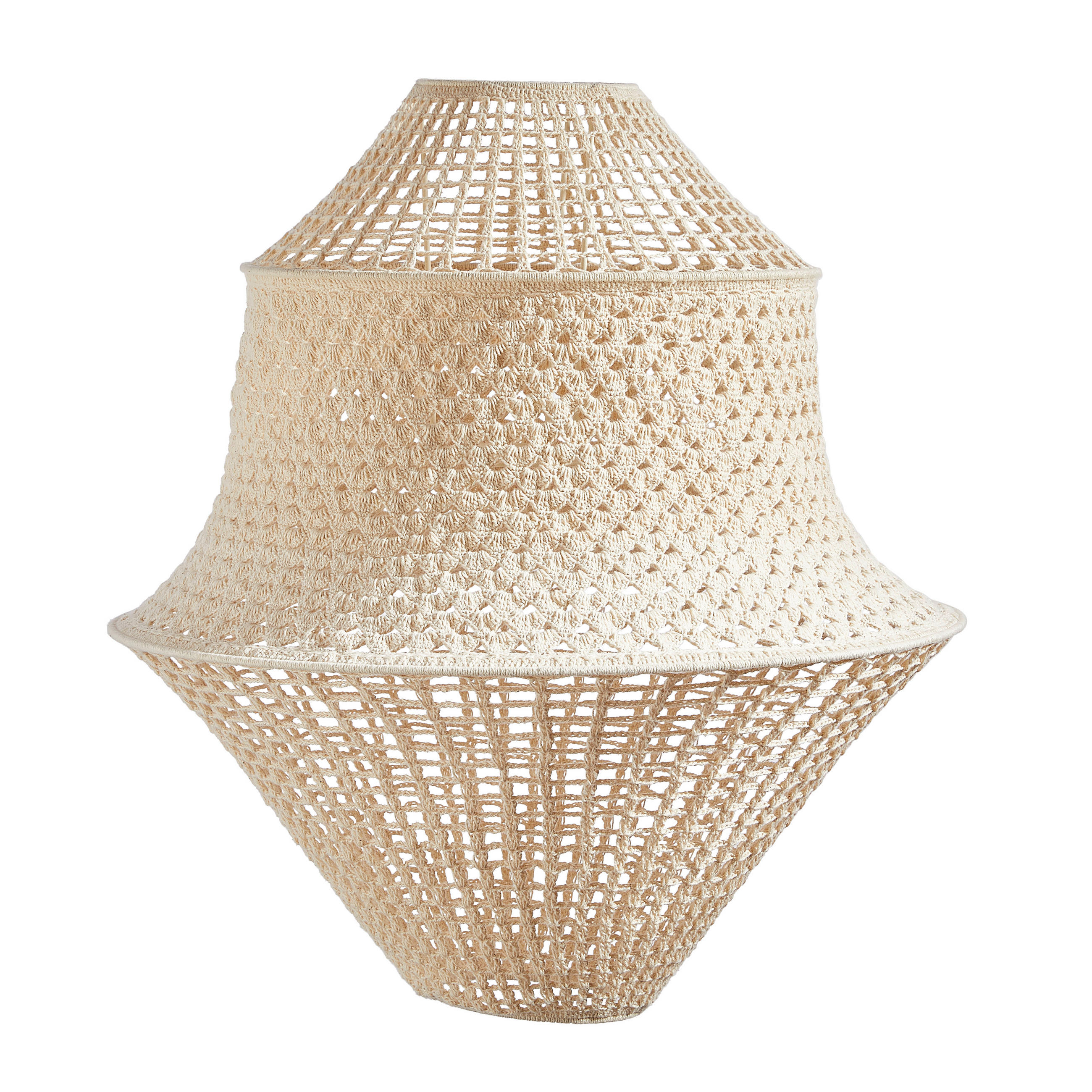 LEUCHTENSCHIRM 60/60 cm   - Naturfarben, Trend, Textil (60/60cm) - Light & Living