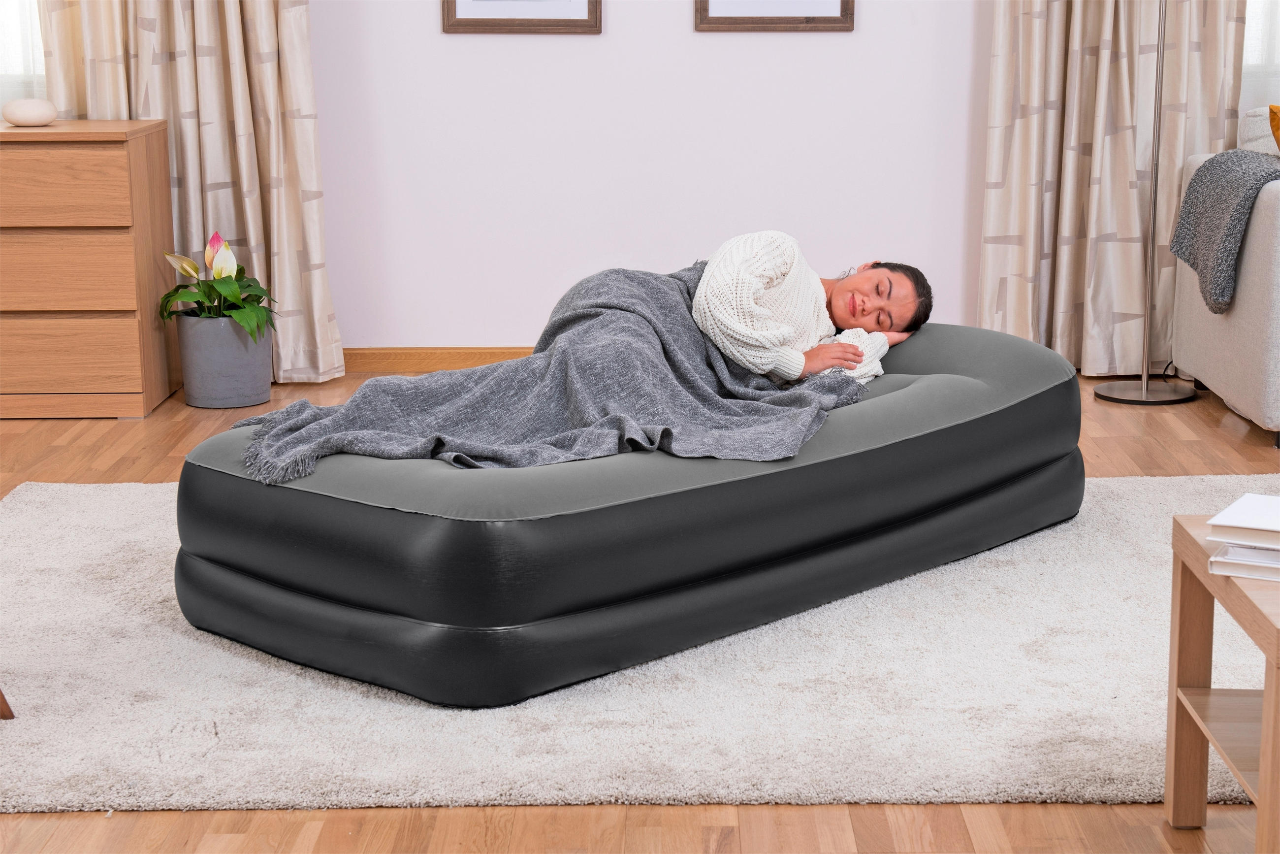 LUFTBETT TRITECH AIR 67401 Grau, Schwarz  - Schwarz/Grau, KONVENTIONELL, Kunststoff (191/97/46cm) - Bestway