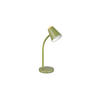 LED-TISCHLEUCHTE - Braun/Grün, Basics, Kunststoff/Metall (36/13/23cm)