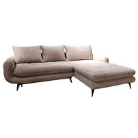 UGAONA GARNITURA bež  - bež/crna, Moderno, drvo (85/173/271cm) - Hom`in