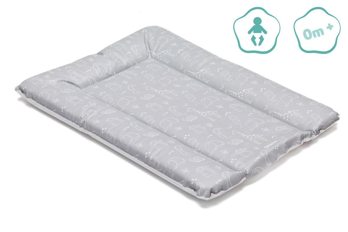 WICKELAUFLAGE - Weiß/Grau, Basics, Kunststoff (70/50/4cm) - Fillikid