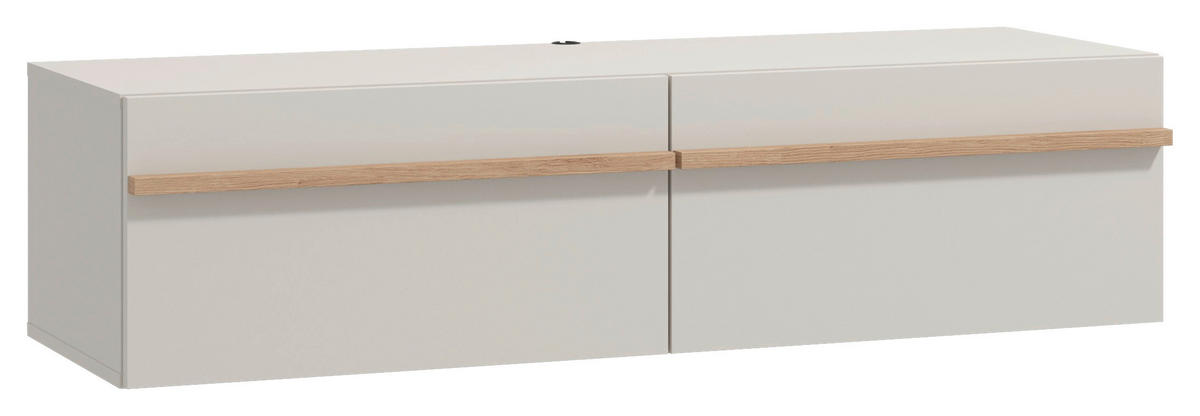 STOJAN NA TV, kašmírová, dub artisan, 128/32/41,5 cm - kašmírová/dub artisan, Basics, kompozitné drevo (128/32/41,5cm) - Xora