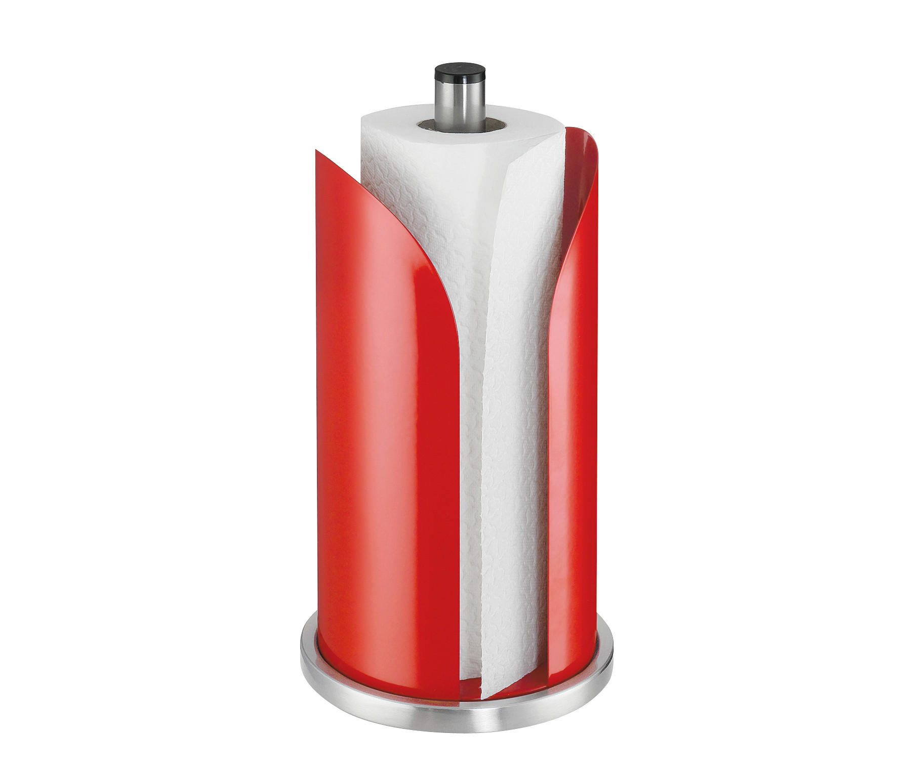 KÜCHENROLLENHALTER - Hellrot, KONVENTIONELL, Metall (15,5/30cm) - KÜCHENPROFI