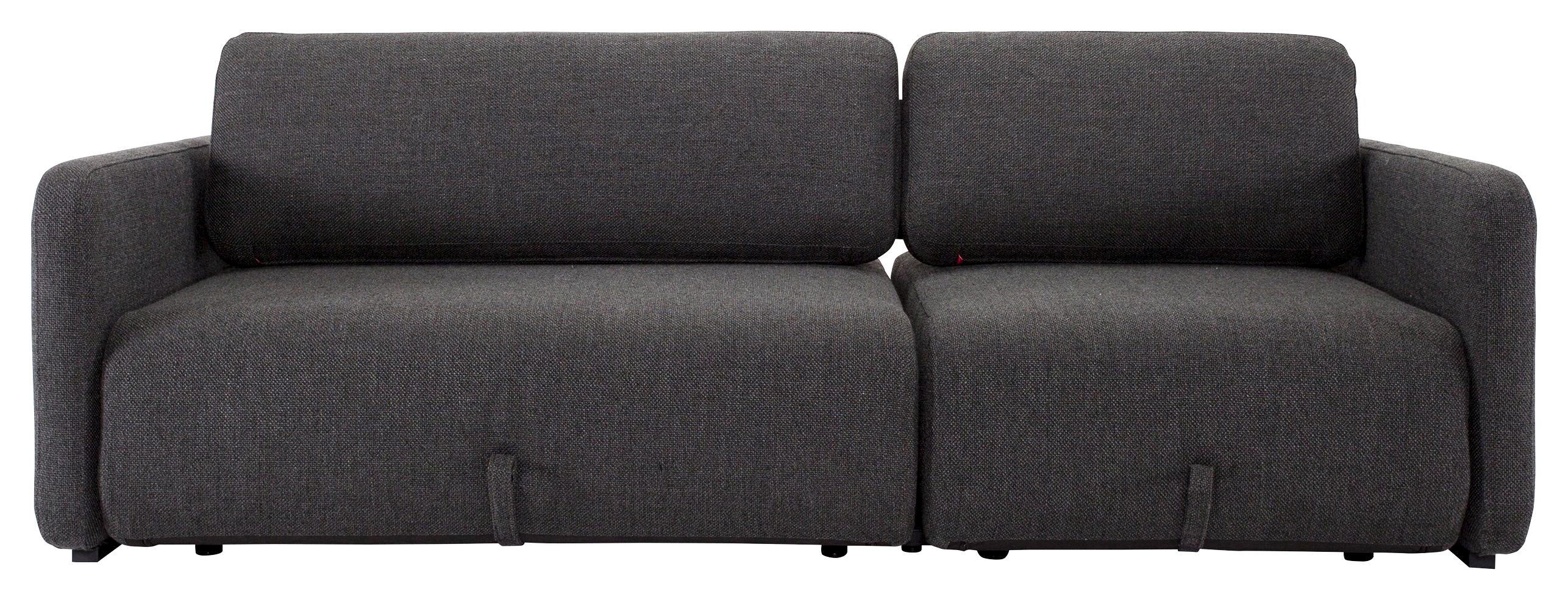 Schlafsofa in Textil Dunkelgrau