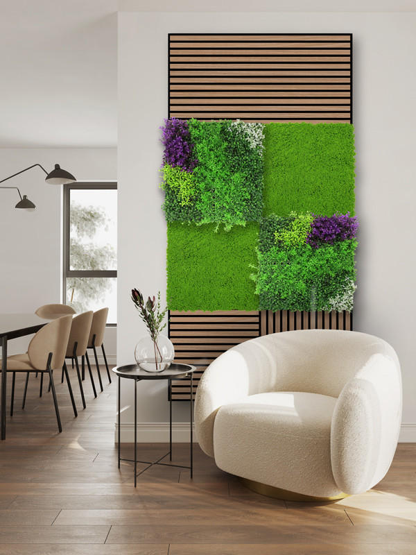 AKUSTIKPANEEL Modular Wall System Design Flora 52/52/4 cm  - Multicolor, MODERN, Kunststoff (52/52/4cm) - Jangal