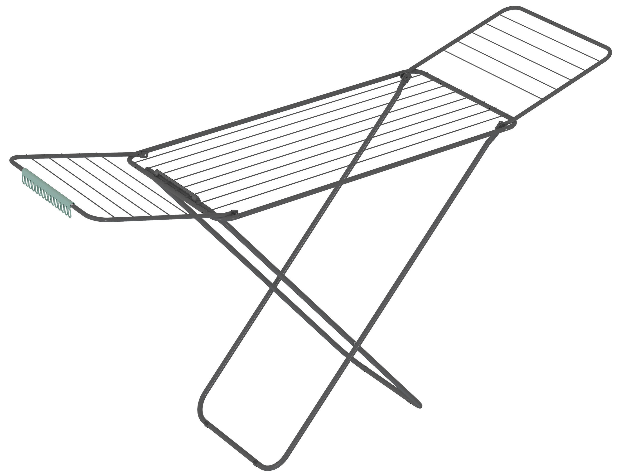 RUHASZÁRÍTÓ ÁLLVÁNY - fekete, Basics, fém (2,7kg)