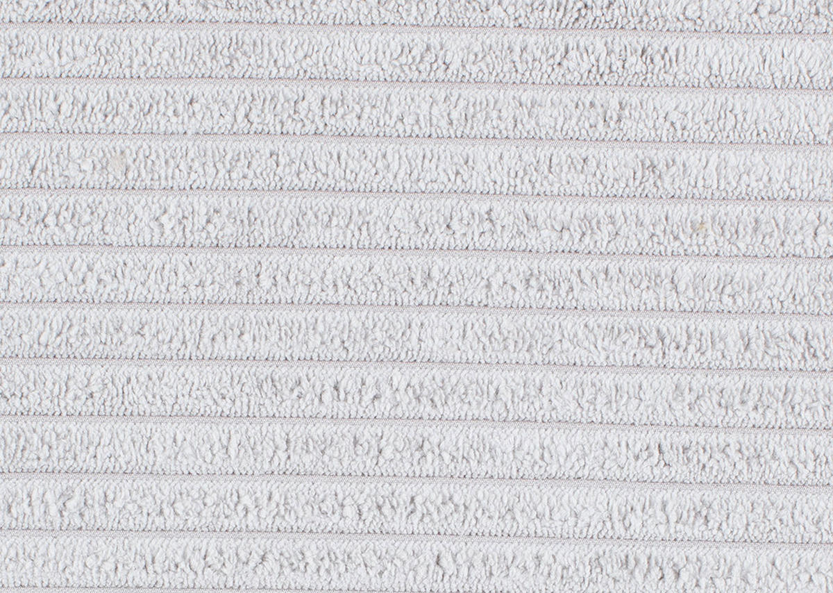 WOHNLANDSCHAFT Hellgrau Cord  - Hellgrau/Schwarz, KONVENTIONELL, Kunststoff/Textil (140/305/140cm) - Carryhome