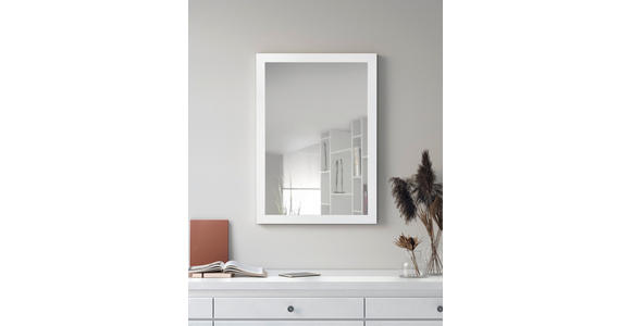 WANDSPIEGEL 48/68/2 cm  - Weiß, Trend, Glas/Holzwerkstoff (48/68/2cm) - Boxxx