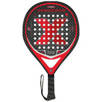 PADEL SCHLÄGER ROT - Rot/Schwarz, KONVENTIONELL, Kunststoff (37/26/3,5cm)