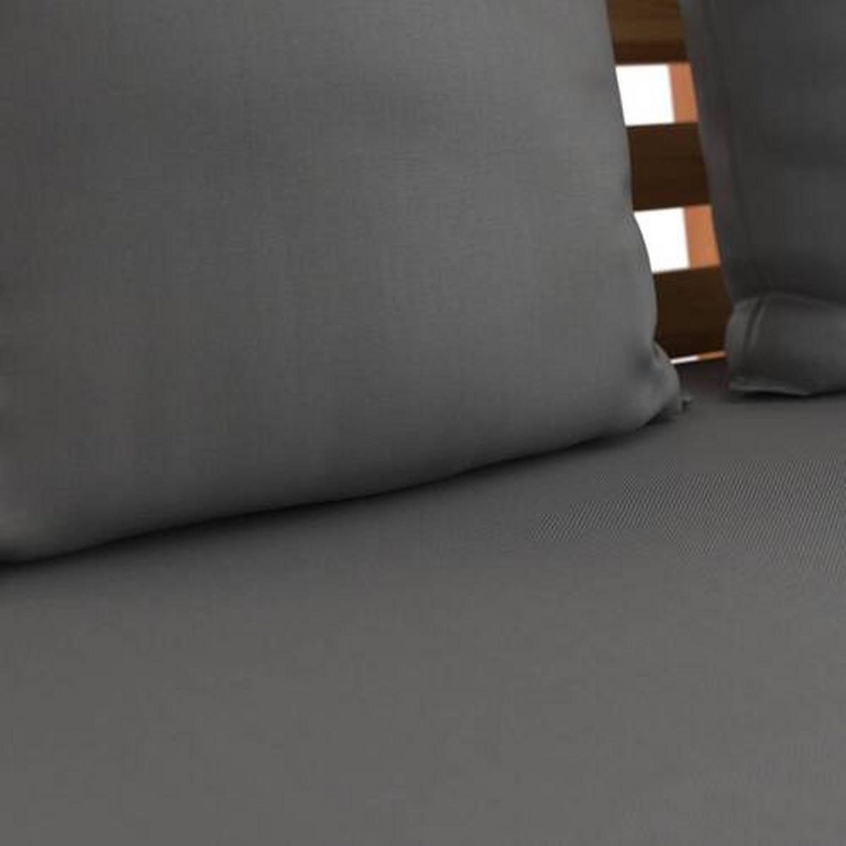 Bancă De Grădină - culoare lemn acacia/gri, Basics, lemn/textil (198/78/68cm) - Ambia Garden