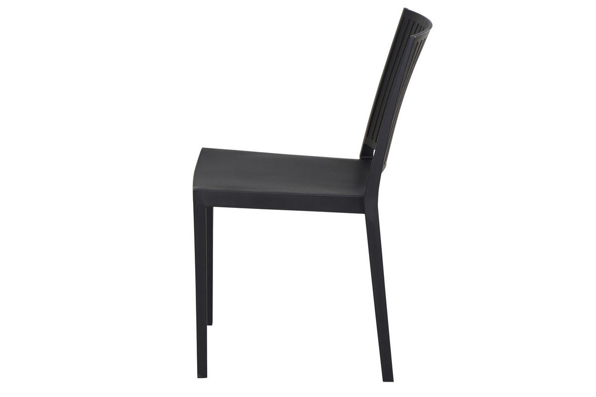 GARTENGARNITUR 3-teilig Stahl  - Anthrazit, Basics, Kunststoff/Metall (70/80/70cm) - Siena Garden