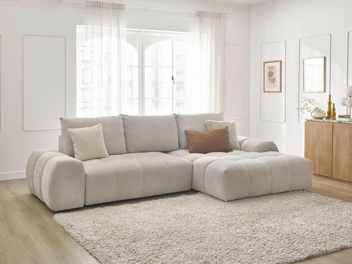 XXXLutz Eckschlafsofa Everest Weiß 318x180 cm