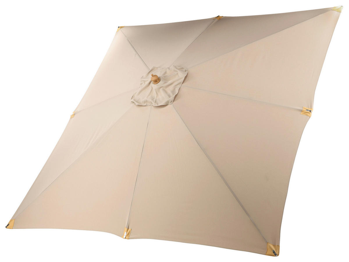 SONNENSCHIRM 300 cm  - Hellbraun, KONVENTIONELL (300/262/300cm) - Gardenson