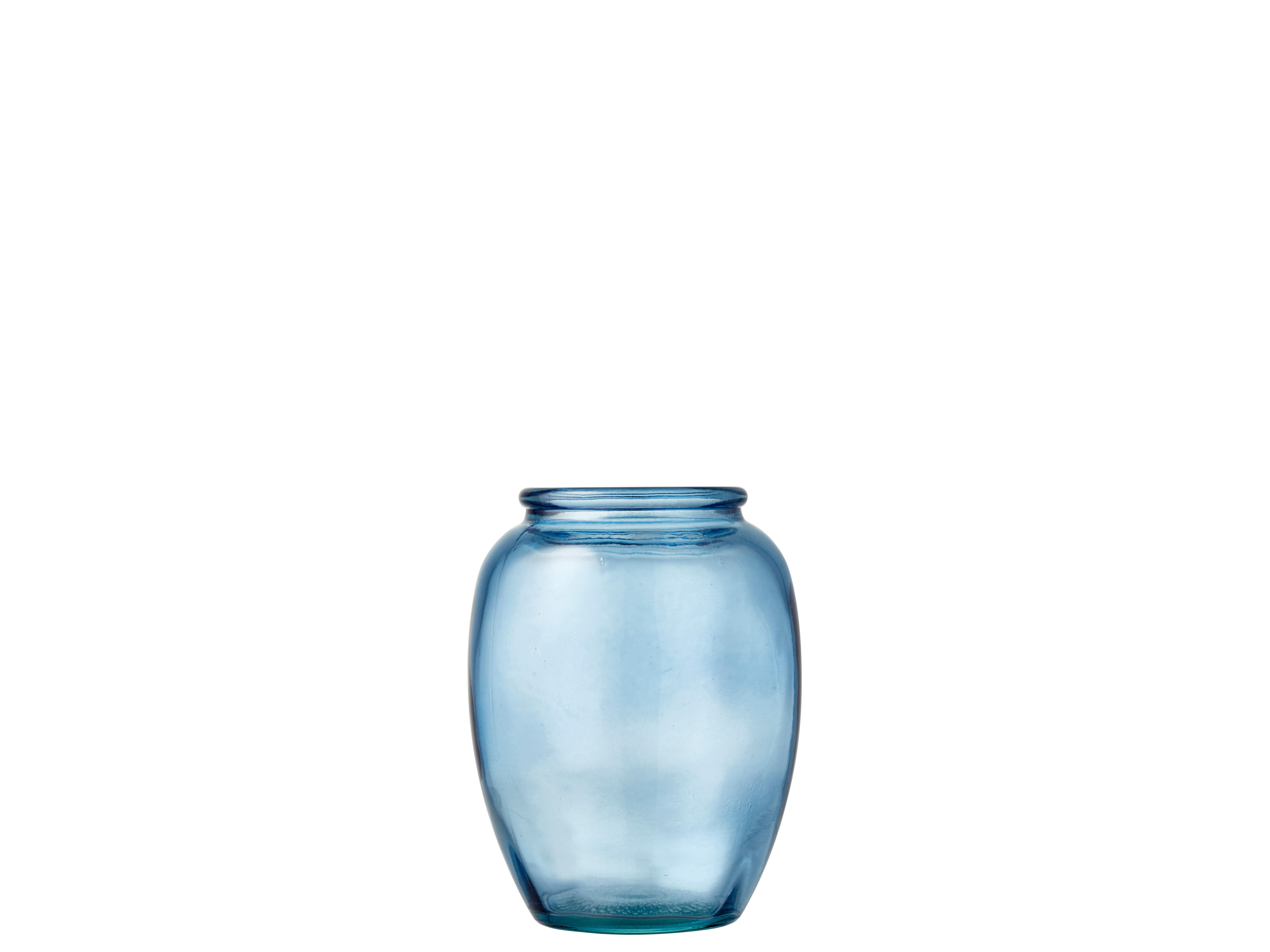 VASE Kusintha  - Blau, Basics, Glas (6,5/13cm) - Bitz