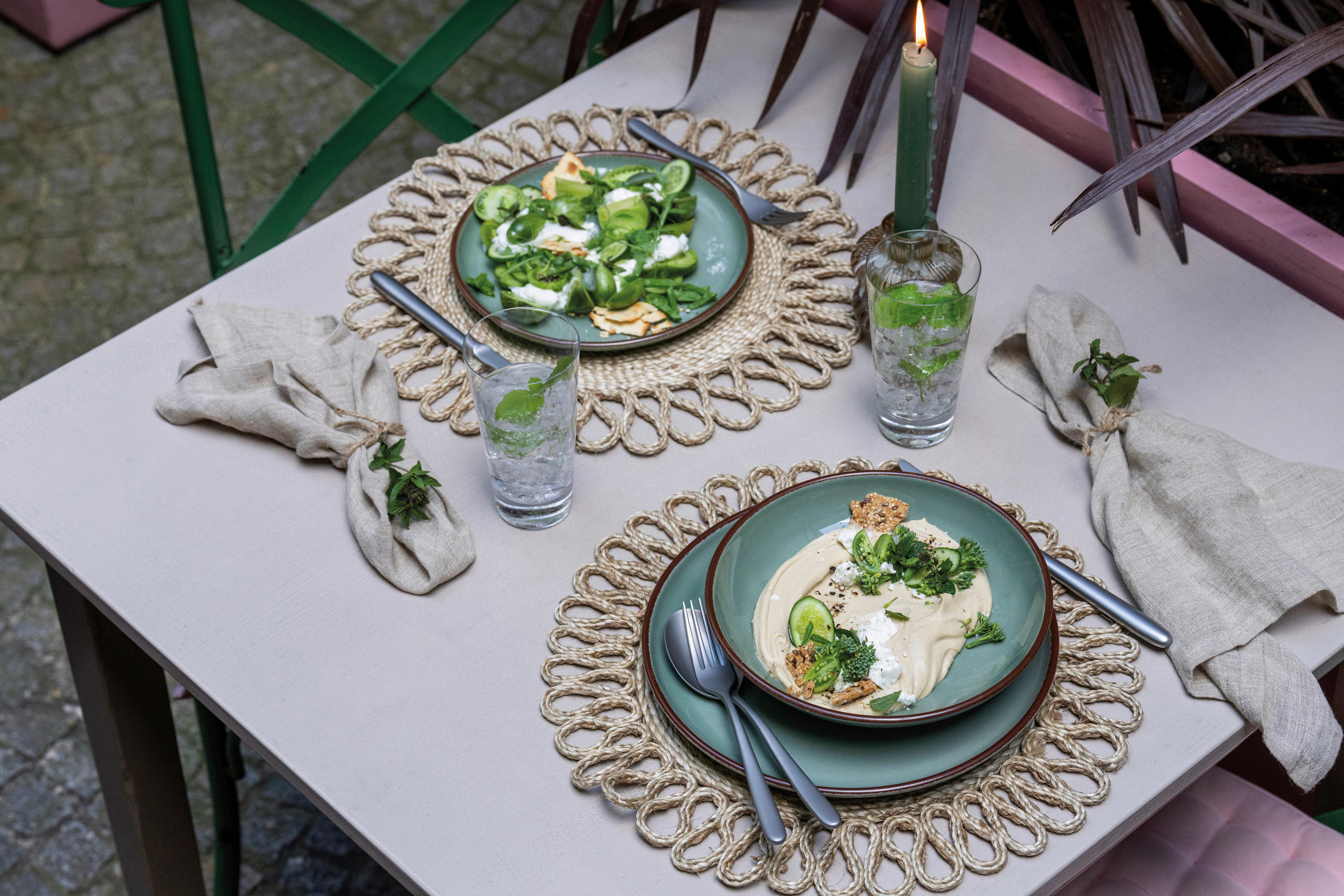 KOMBISERVICE 12-teilig Profi Casual Moos  - Olivgrün, Basics, Keramik - Rosenthal