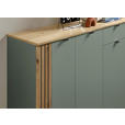 HIGHBOARD  75/127/38 cm  - Schilfgrün/Schwarz, KONVENTIONELL, Holzwerkstoff/Metall (75/127/38cm) - Voleo