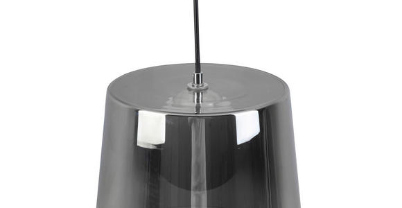 LED-HÄNGELEUCHTE 27/22-120 cm - Chromfarben/Schwarz, LIFESTYLE, Glas/Metall (27/22-120cm) - Dieter Knoll