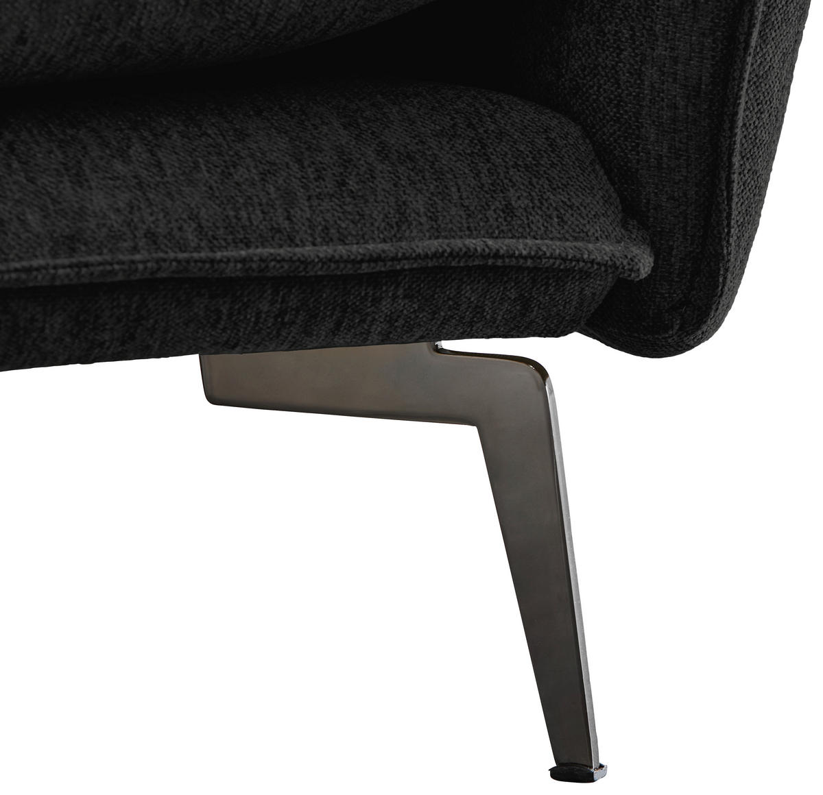 SESSEL Webstoff Schwarz    - Schwarz, Design, Textil/Metall (96/84/100cm) - Livetastic