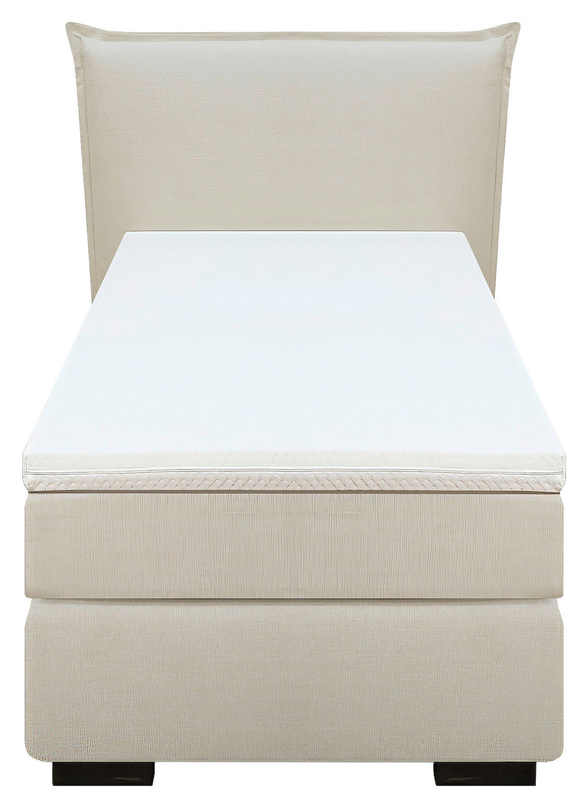 BOXSPRINGBETT 90/200 cm  in Naturfarben  - Schwarz/Naturfarben, MODERN, Karton/Holz (90/200cm) - MID.YOU