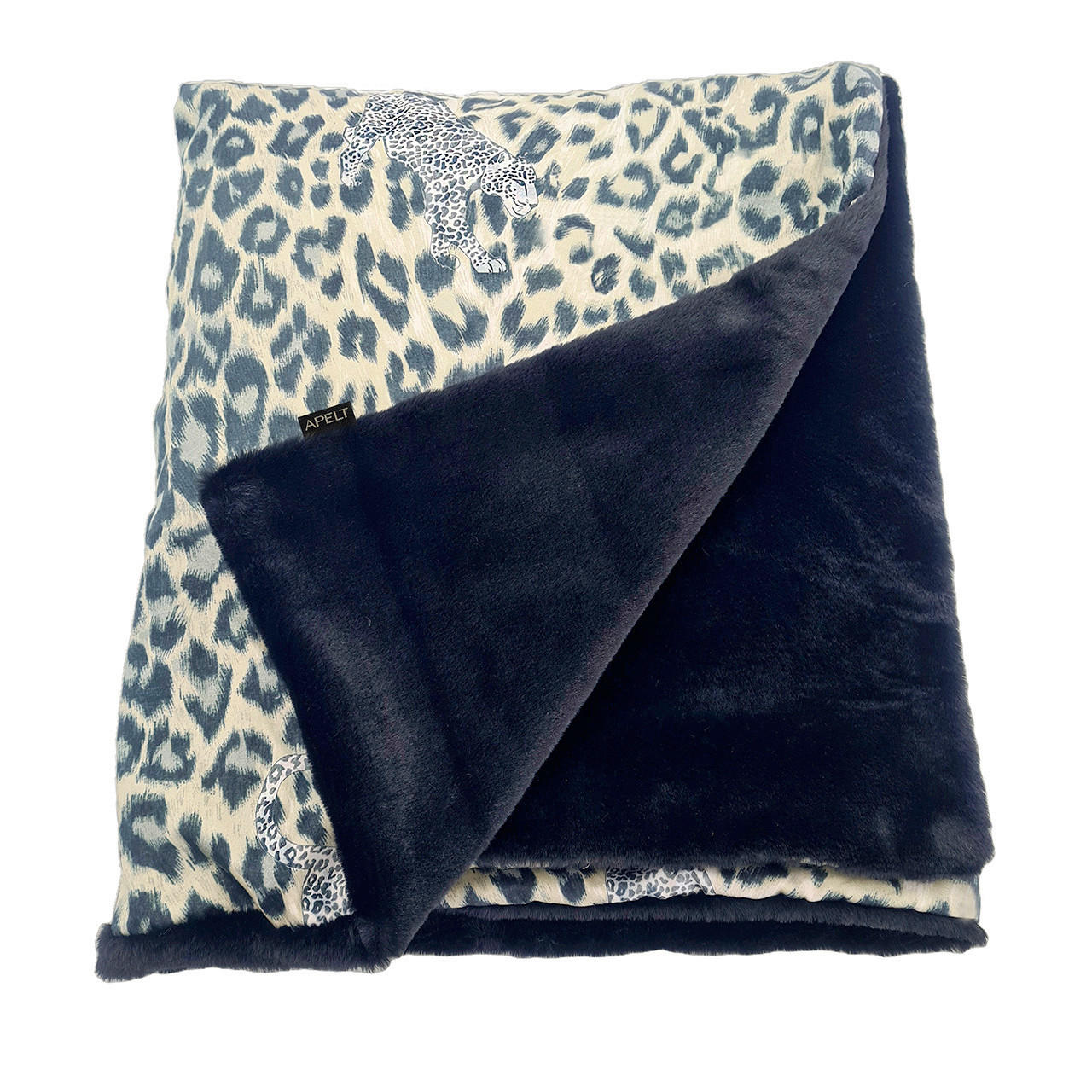 FELLDECKE MAURICE 140/180 cm  - Beige/Schwarz, Design, Textil (140/180cm) - Apelt