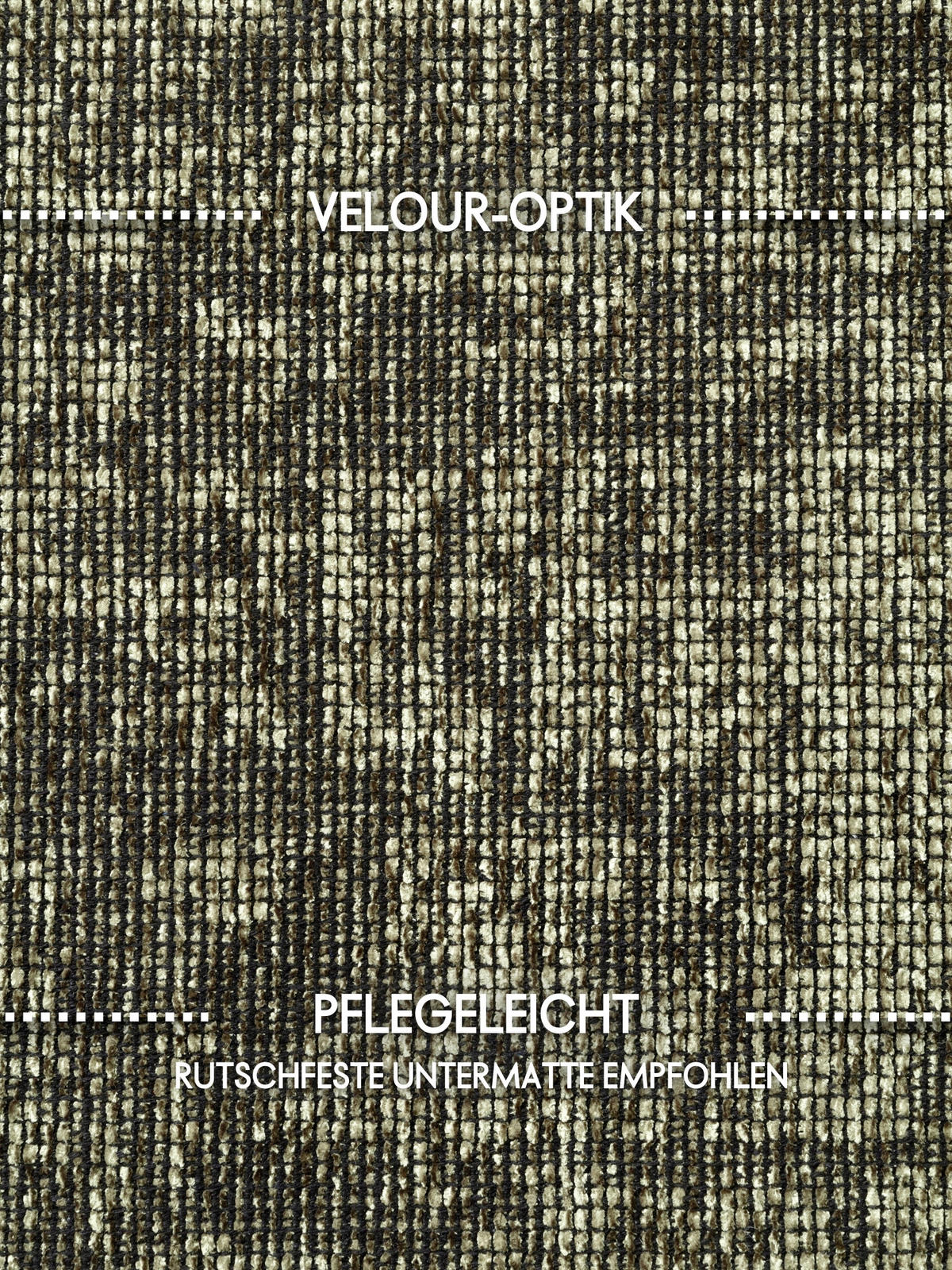 TEPPICH 80/150 cm Brilliance Grün  - Grün, KONVENTIONELL, Kunststoff/Textil (80/150cm) - Elle Decoration