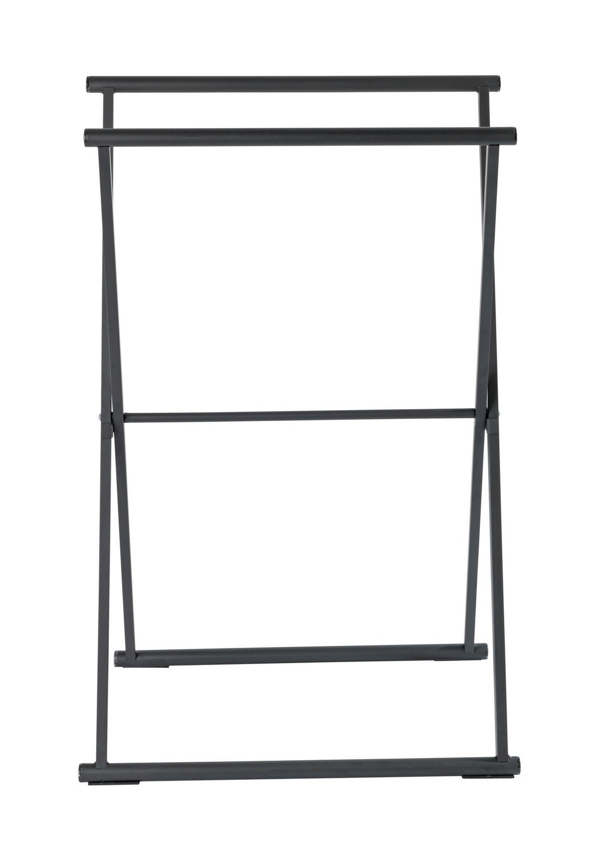 HANDTUCHSTÄNDER 53,5/80,5/35 cm  - Schwarz, KONVENTIONELL, Metall (53,5/80,5/35cm) - Wenko